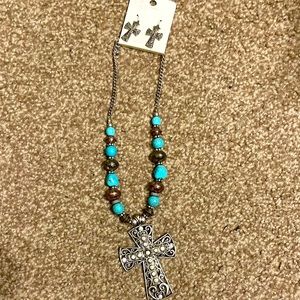 Necklace and earrings